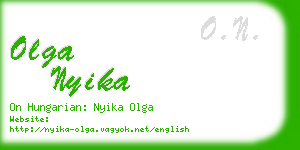 olga nyika business card